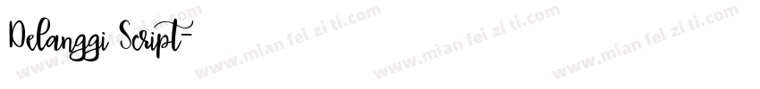 Delanggi Script字体转换